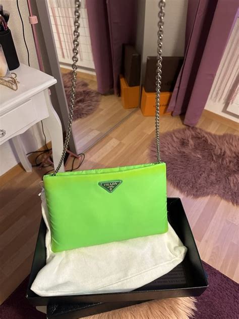 prada tasche neon grün|Prada purses.